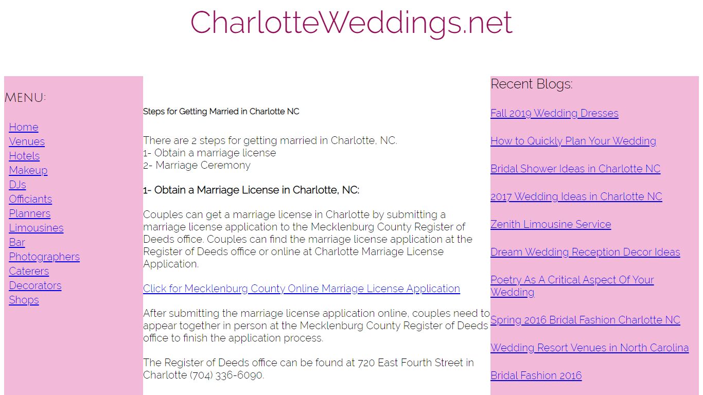 How to get a marriage license in Charlotte NC - Charlotte Weddings